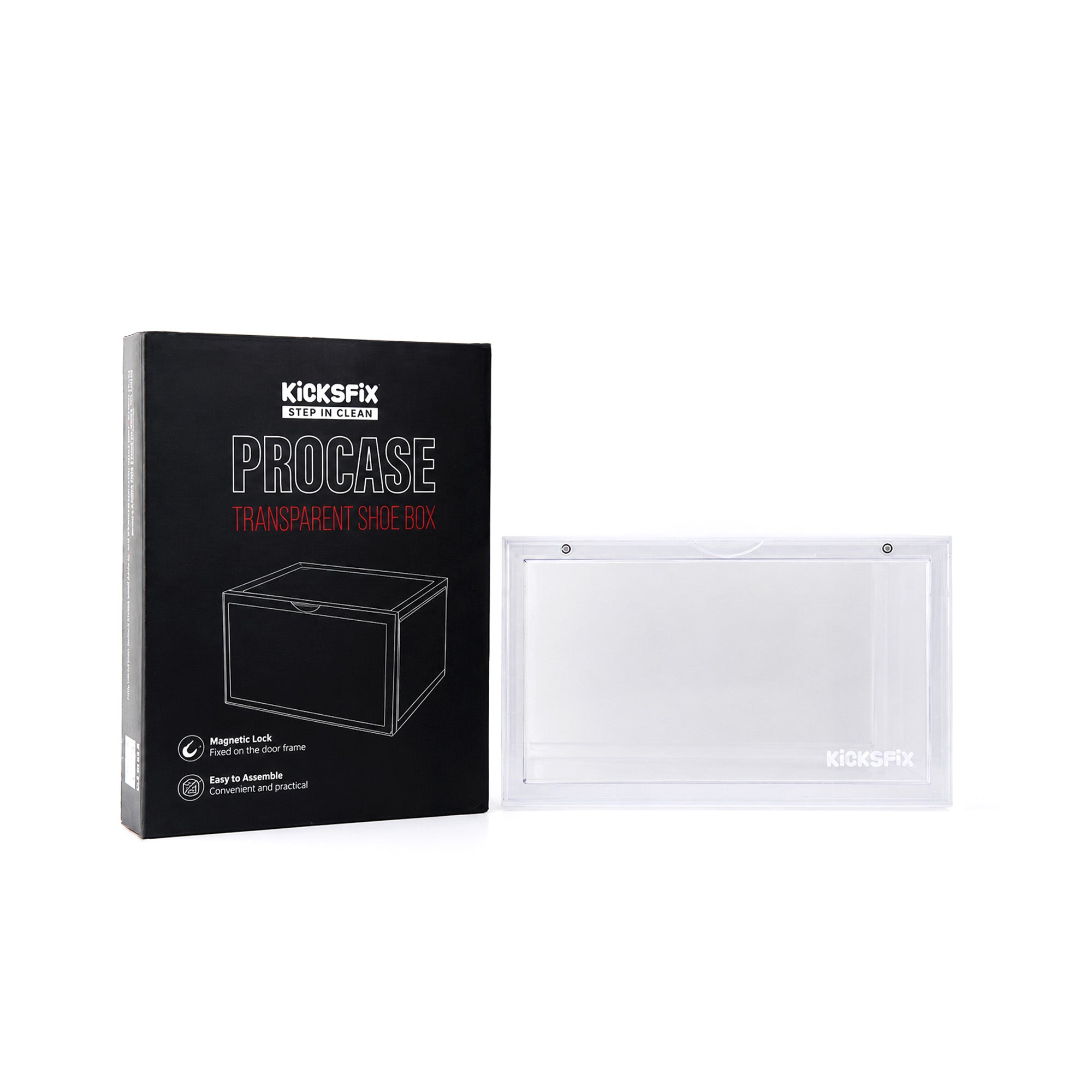 Procase - Stackable Storage Box (Black)