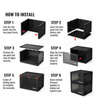 Procase - Stackable Storage Box (Black)